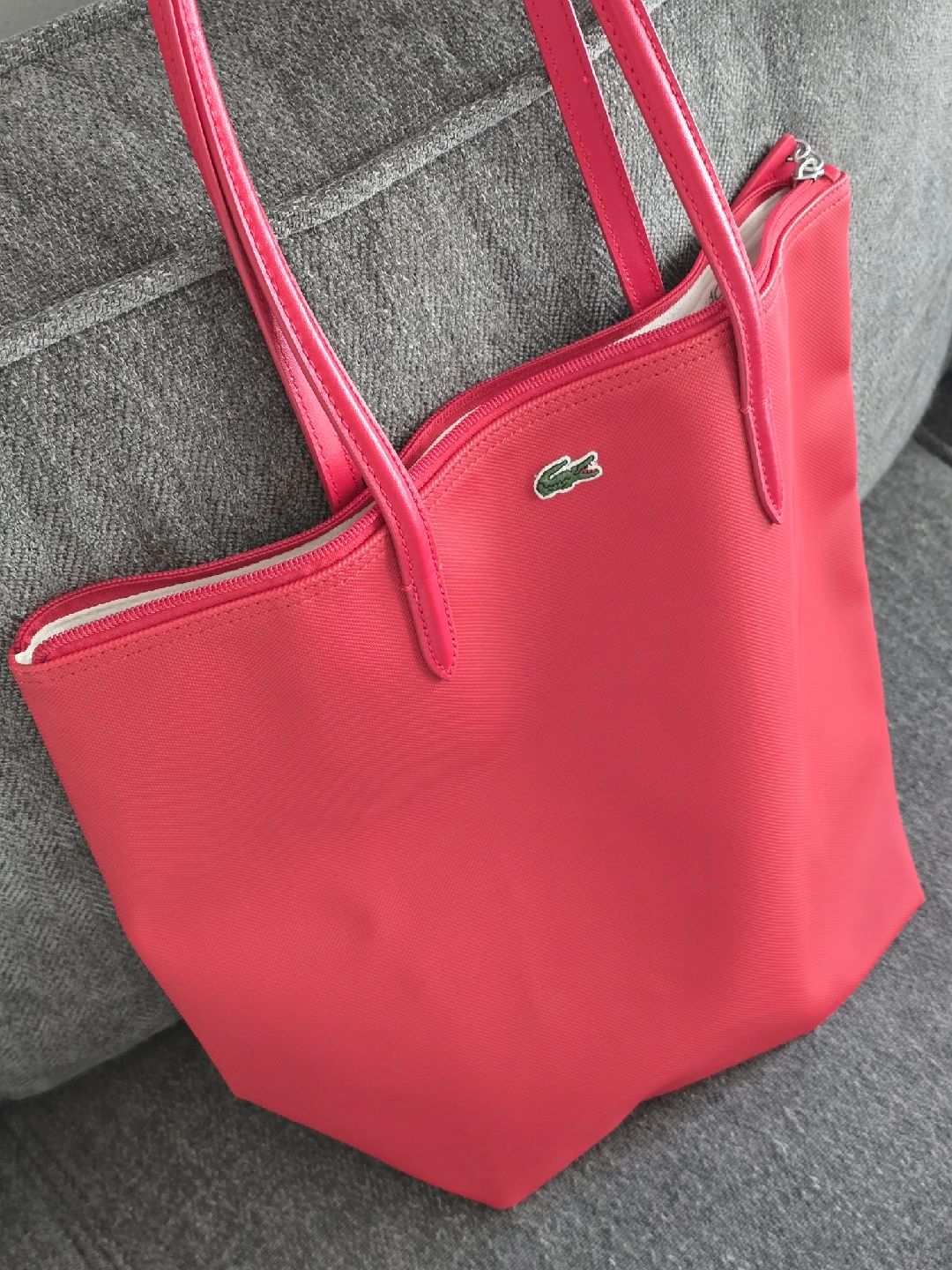 Lacoste Red Tote Bag