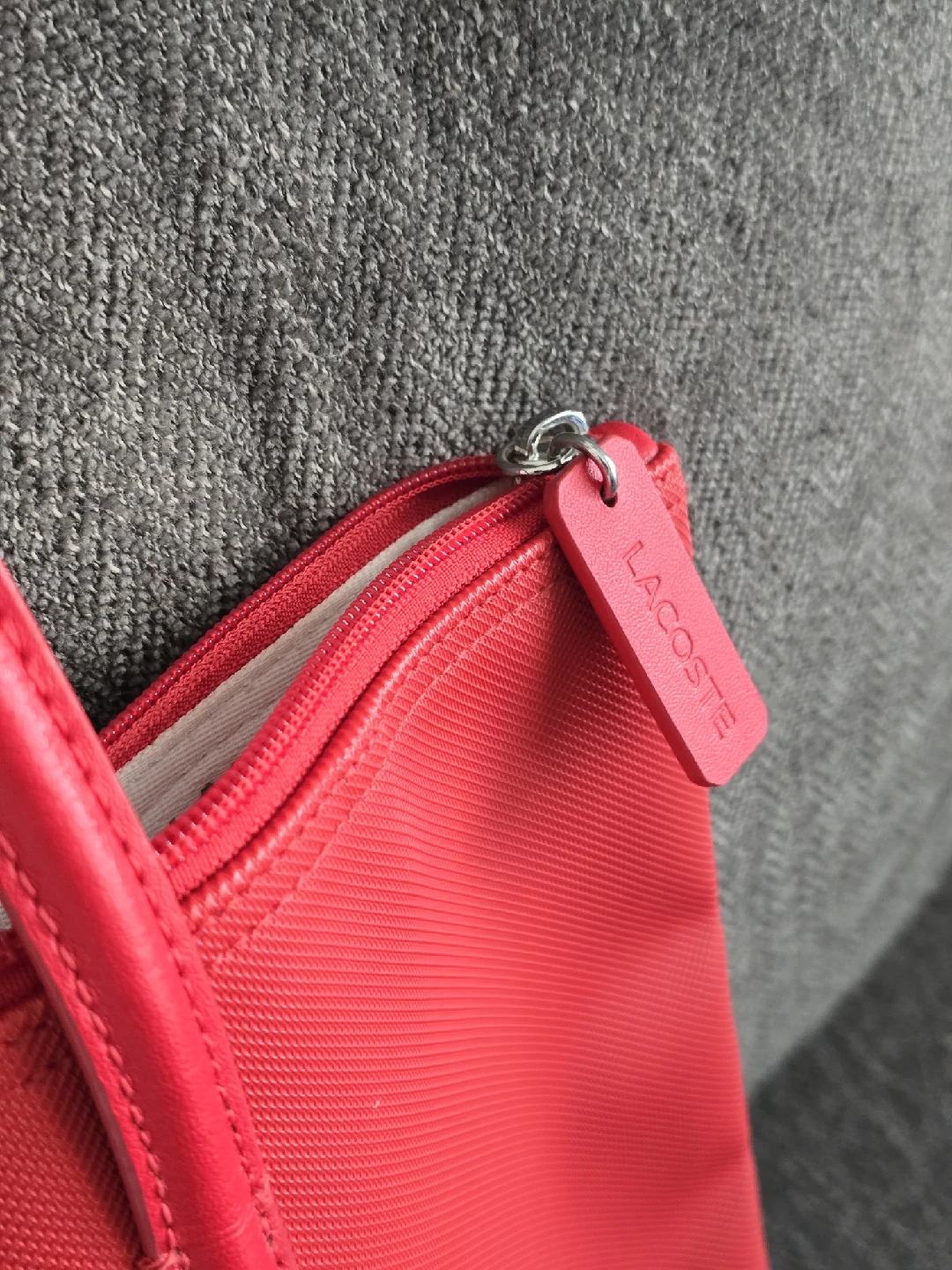 Lacoste Red Tote Bag - photo 2
