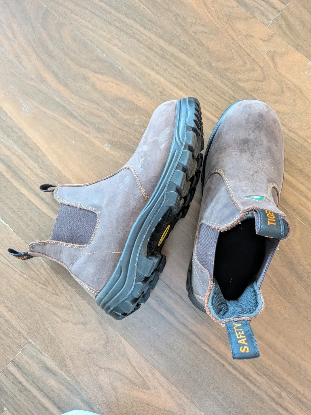 Tiger Safety Brown Work Boots - Size 8 image indicator(2)