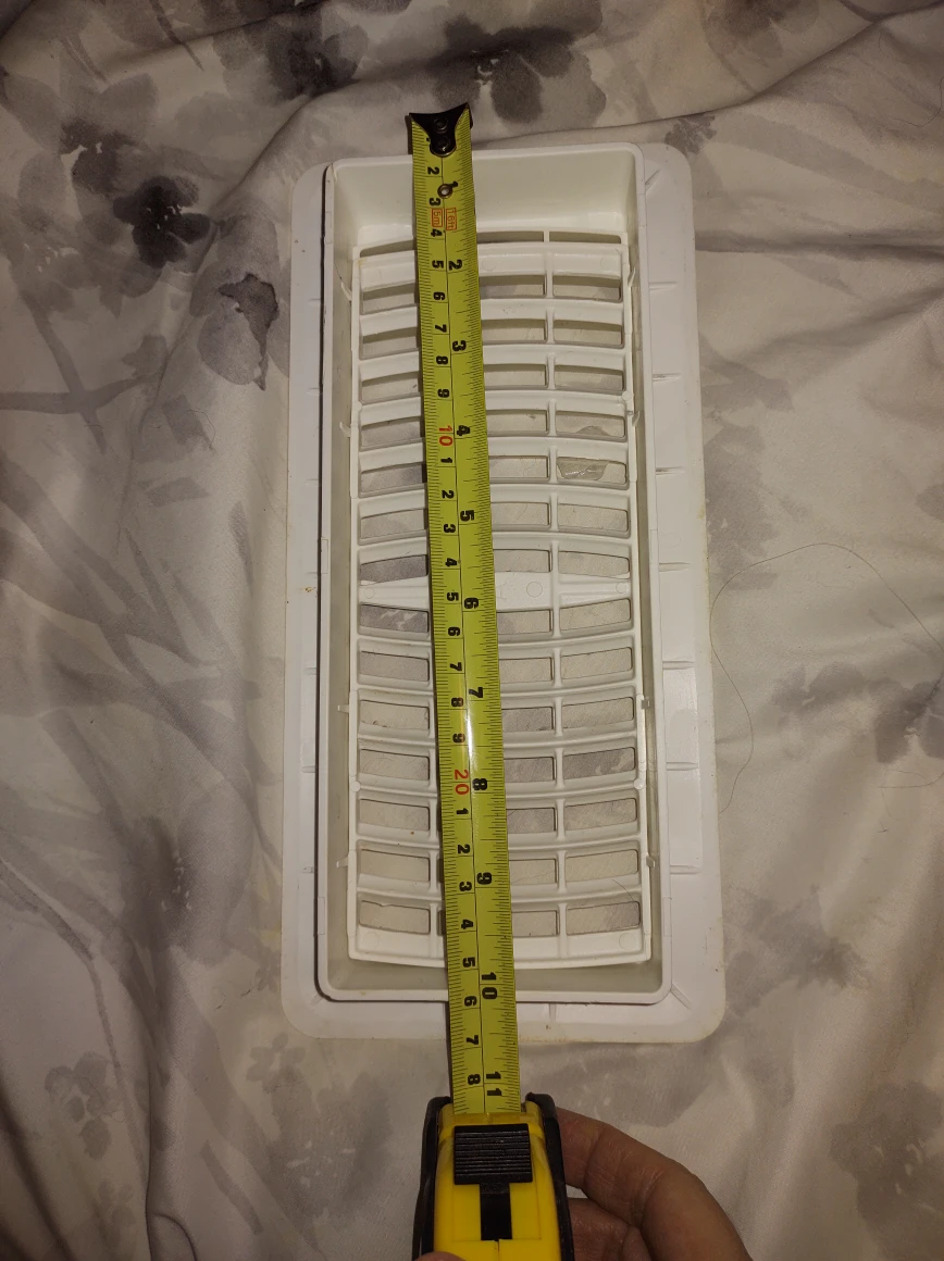 White Vent Cover - 10 inch - photo 2