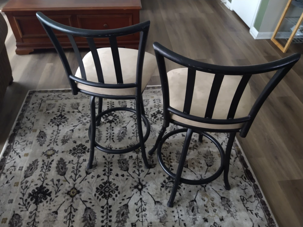 Set of 2 Swivel Bar Stools - photo 3