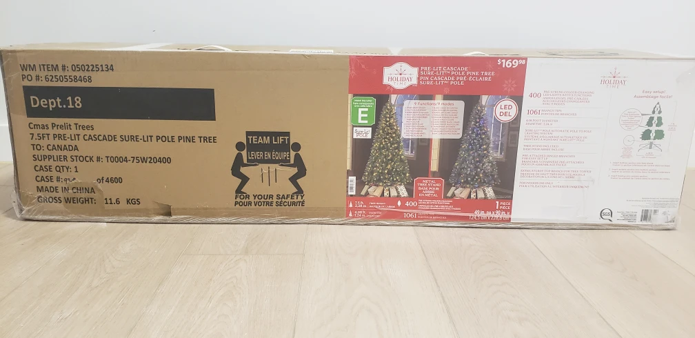 7.5ft Pre-Lit Christmas Tree with Christmas ornaments - photo 5