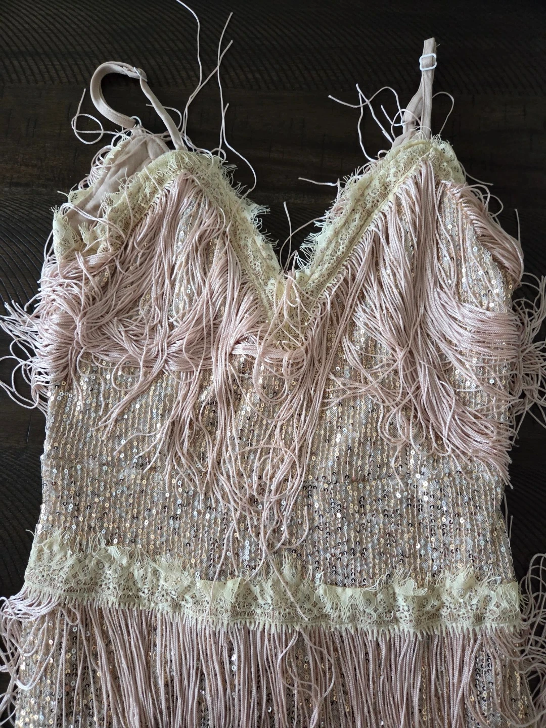 Fringe Sequin Dress - photo 2