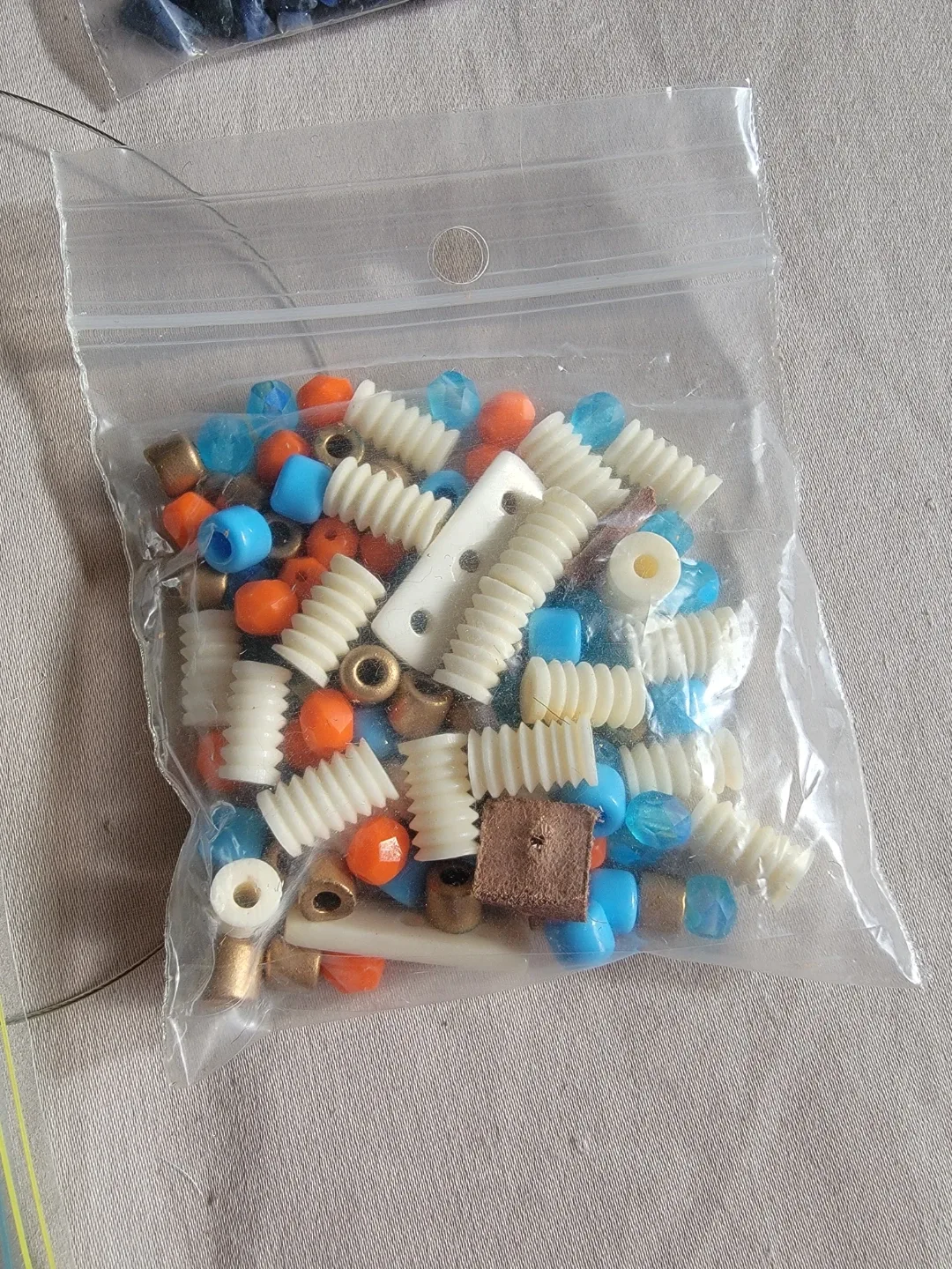 $3 for all - Beading Supplies Lot - Beads, Wire, Felt image indicator(3)