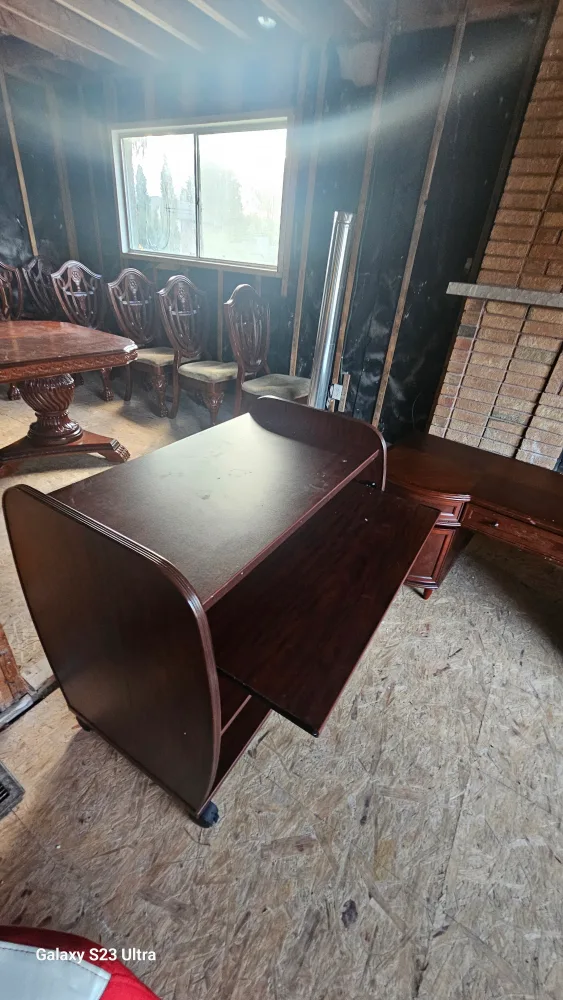 Dark Brown Rolling computer table image indicator(2)