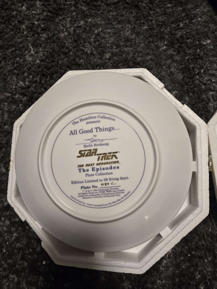 Star Trek: The Next Generation Collector Plate - photo 2