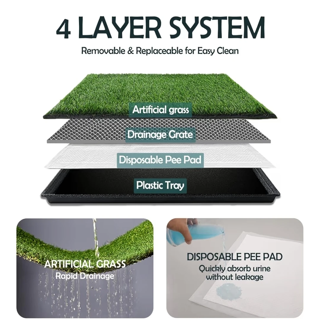 Dog Artificial Grass Pee Pad - 17x13 inches - photo 4