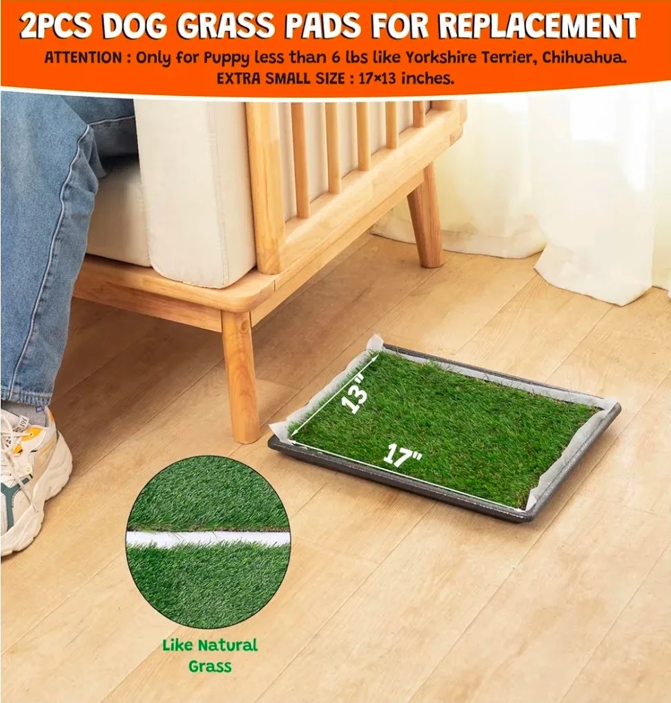 Dog Artificial Grass Pee Pad - 17x13 inches image indicator(5)