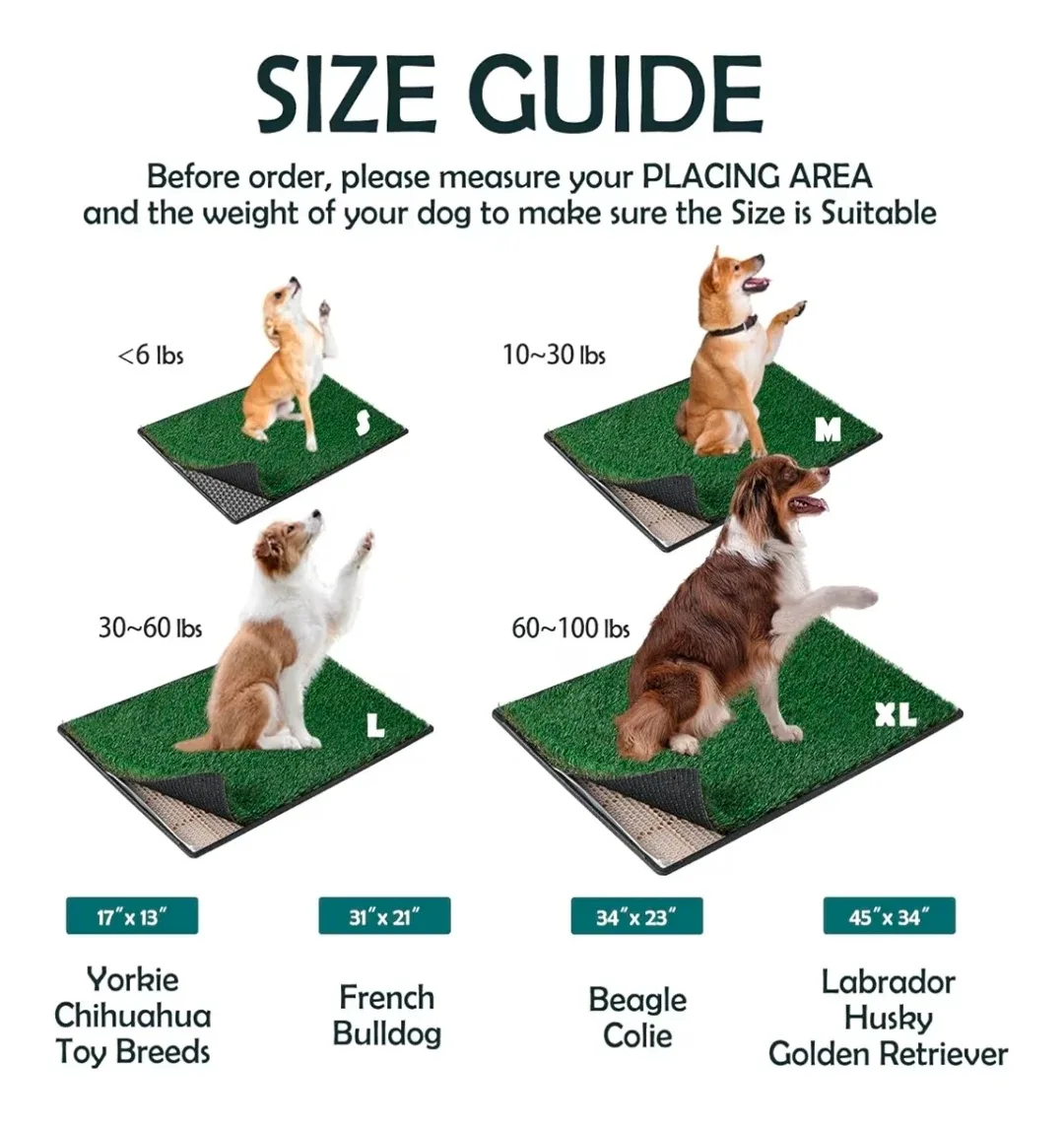 Dog Artificial Grass Pee Pad - 17x13 inches image indicator(6)