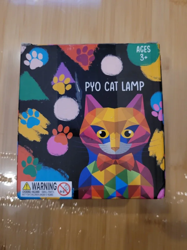 New PYO Cat Lamp Paint Your Own Ages 3+