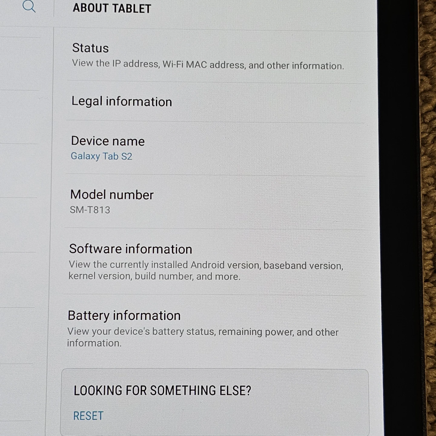 Samsung Galaxy Tab S2 with case and charging cord - photo 3