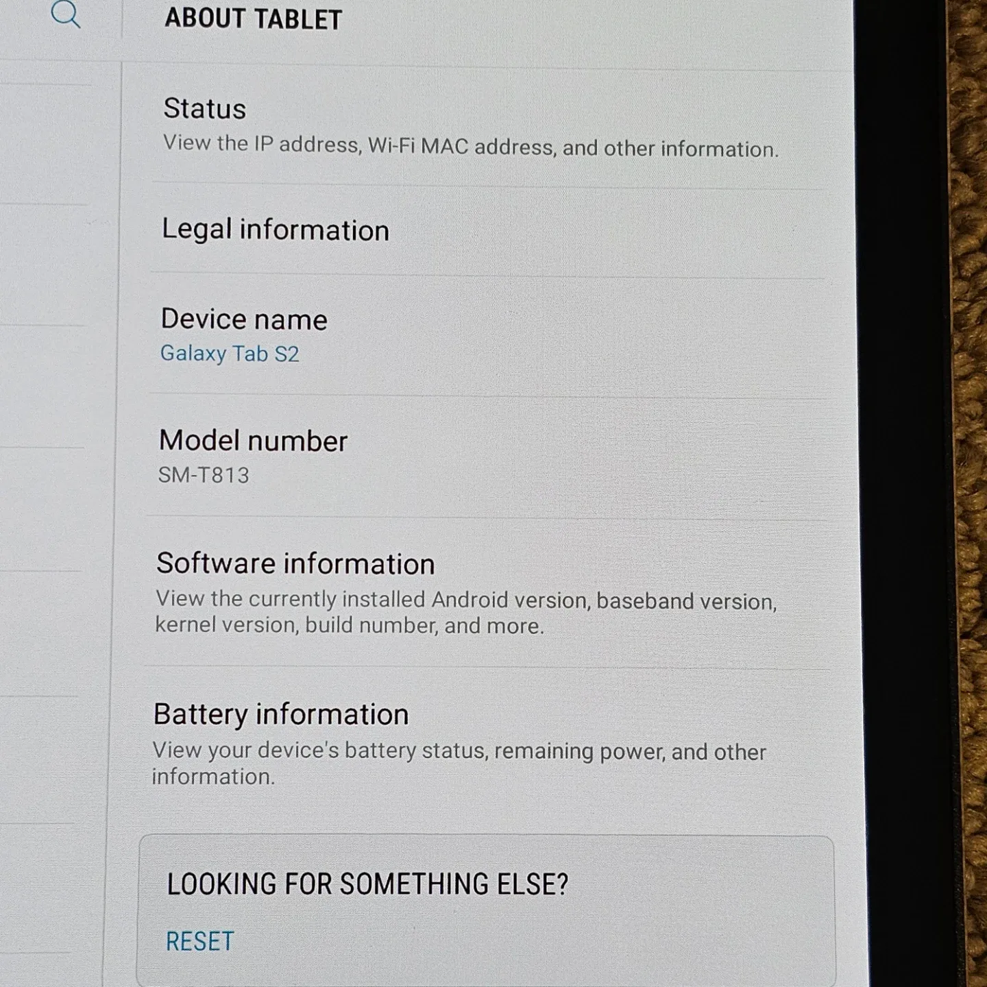 Samsung Galaxy Tab S2 with case and charging cord image indicator(3)