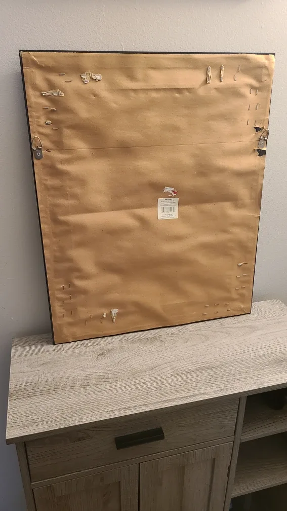 Framed Wall Mirror - Black & Gold Accent image indicator(3)