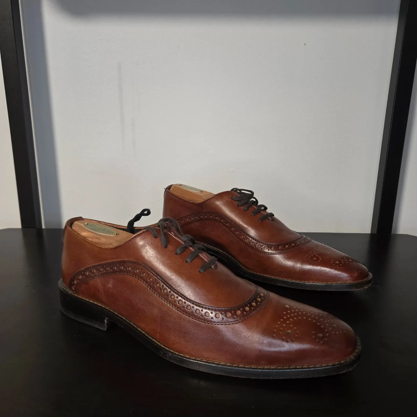 Just-A-Men-Shoe Oxford Dress Shoes – Chili Brown – Goodyear Welt image indicator(2)