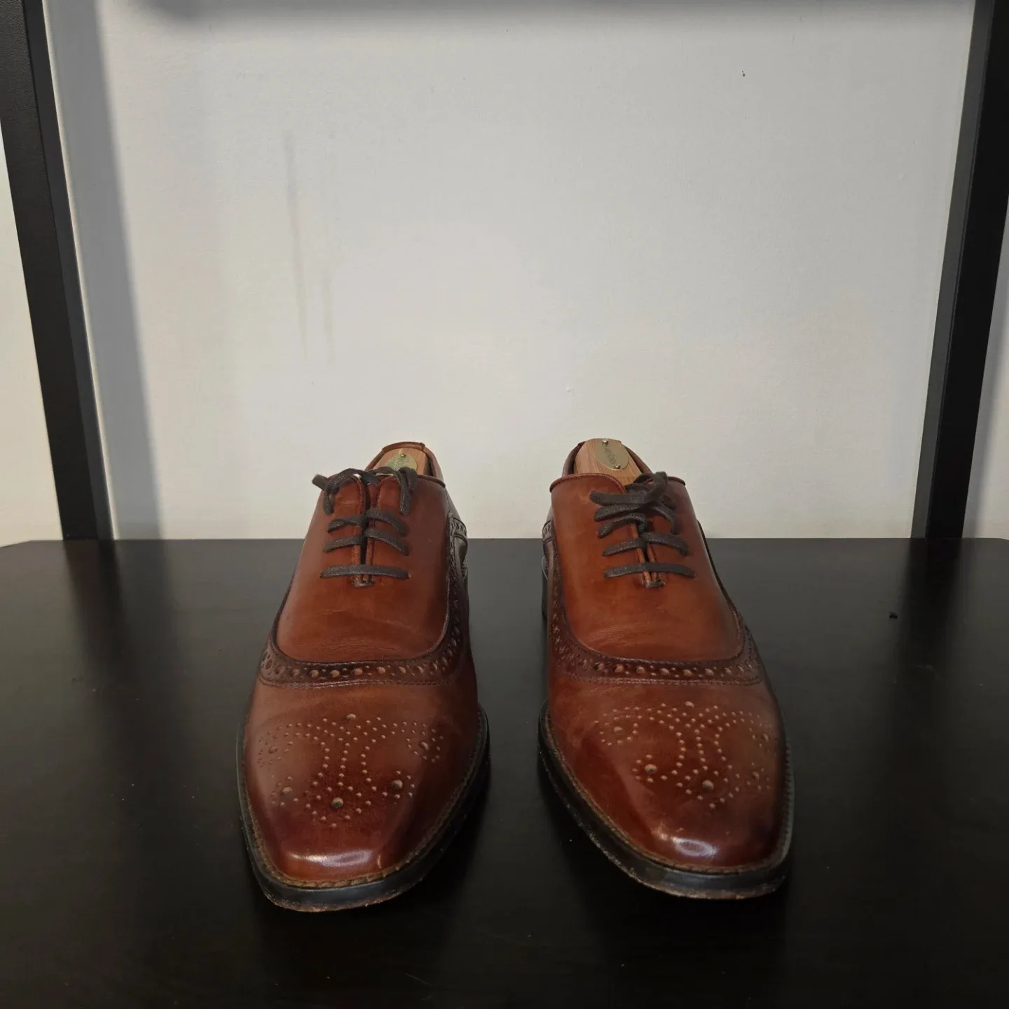 Just-A-Men-Shoe Oxford Dress Shoes – Chili Brown – Goodyear Welt image indicator(3)