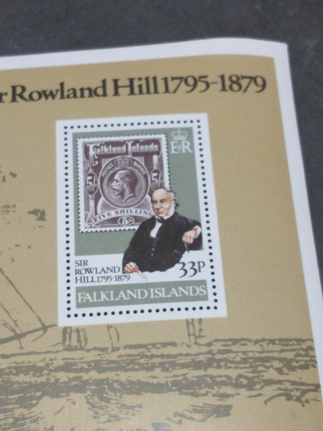 SOLD 1979 Falkland Islands Centenary, death of Sir Rowland hill