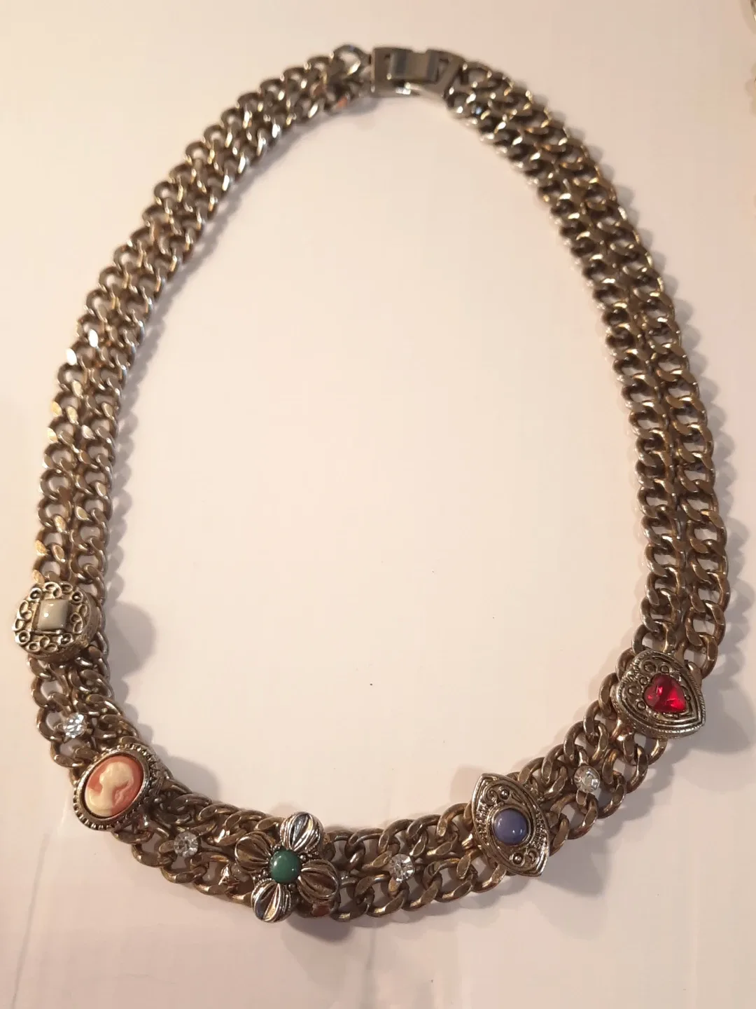 Vintage Cameo Pendants & Chain Lot image indicator(10)