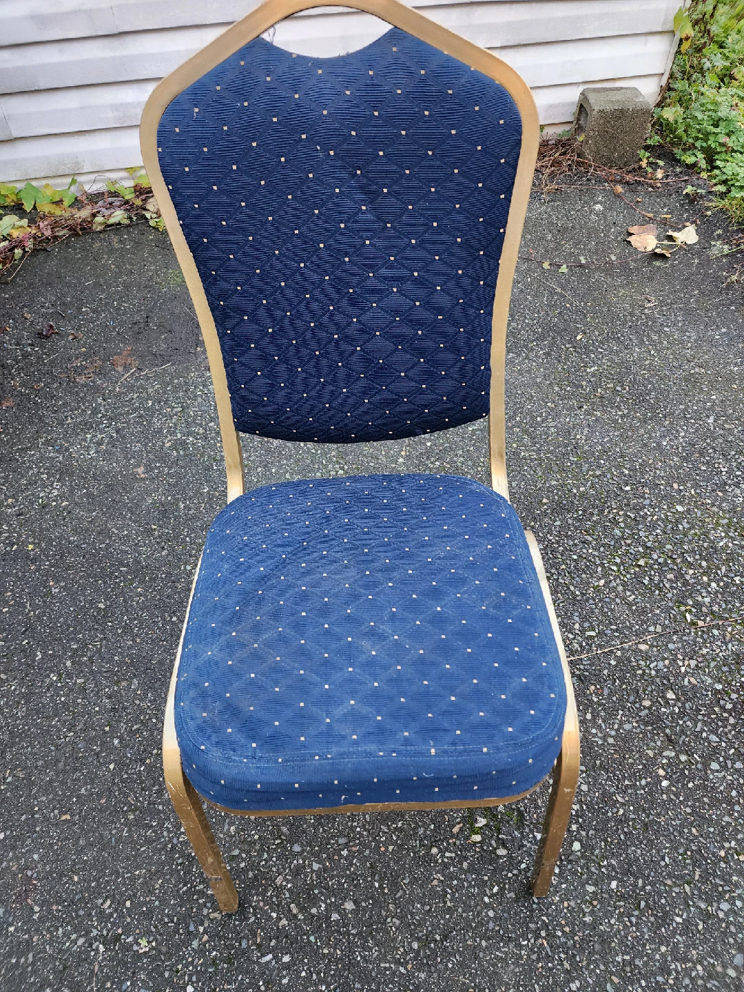 Blue & Gold Stacking Banquet Chair