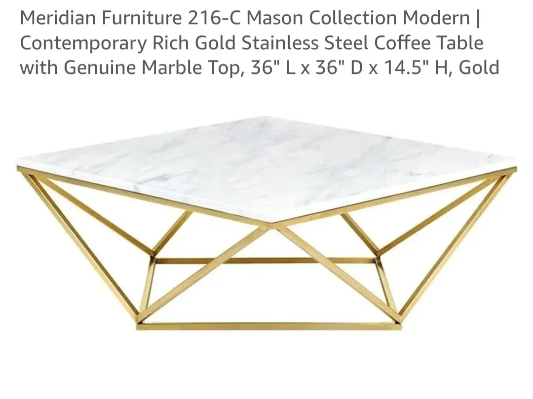 Beautiful marbletop coffee table image indicator(3)