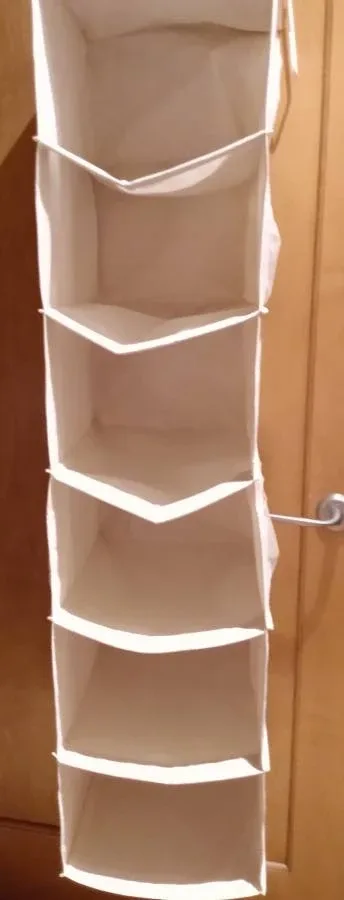 6 Shelf Hanging Closet Organizer - Beige