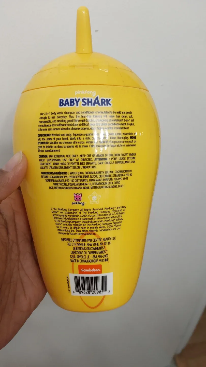 🥕Pinkfong Baby Shark 3-in-1 Body Wash, Shampoo & Conditioner image indicator(3)