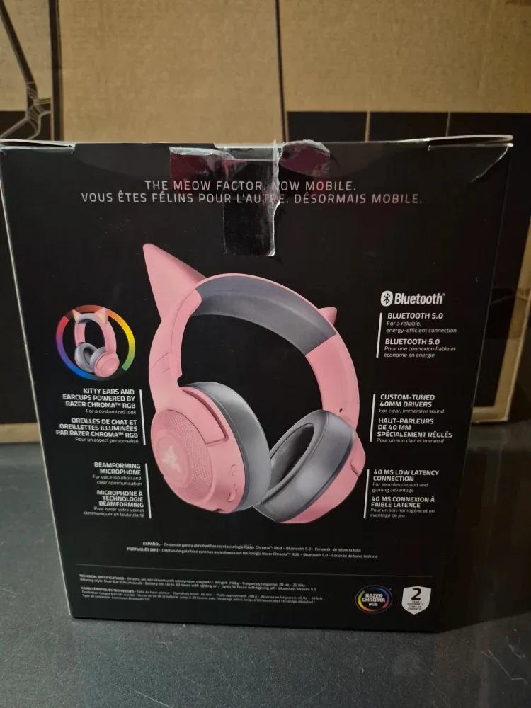 Razer Kraken BT Kitty Edition - Pink image indicator(3)