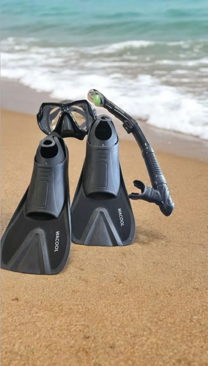 WACOOL Kids Snorkel Set - Mask, Fins, Snorkel image indicator(2)