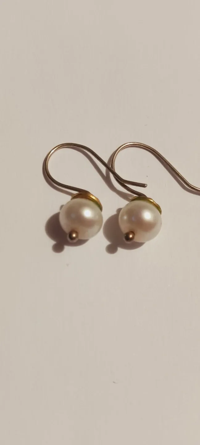 Genuine Freshwater Pearl Drop Earrings thumbnail