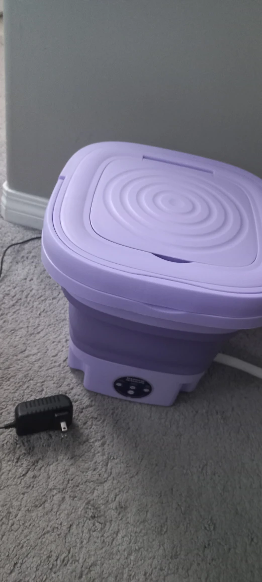 Portable Folding Washing Machine - Purple - photo 5