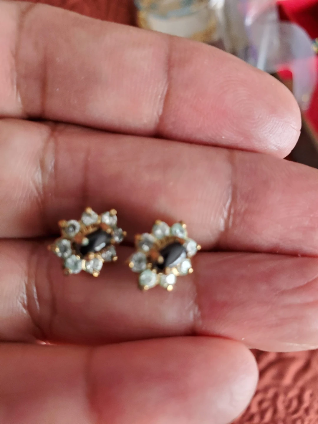 Vintage Gold-Tone Necklace & Earring Set