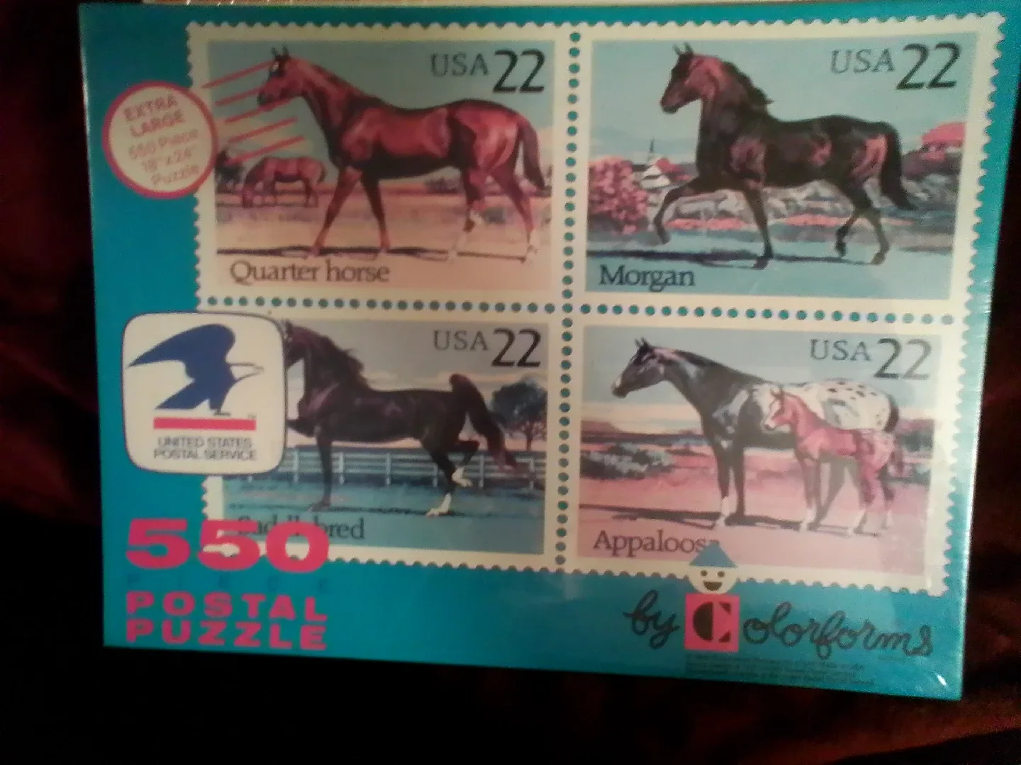 Vintage Colorforms 550 & 1000 pc Postal & Coca-Cola Puzzles image indicator(2)