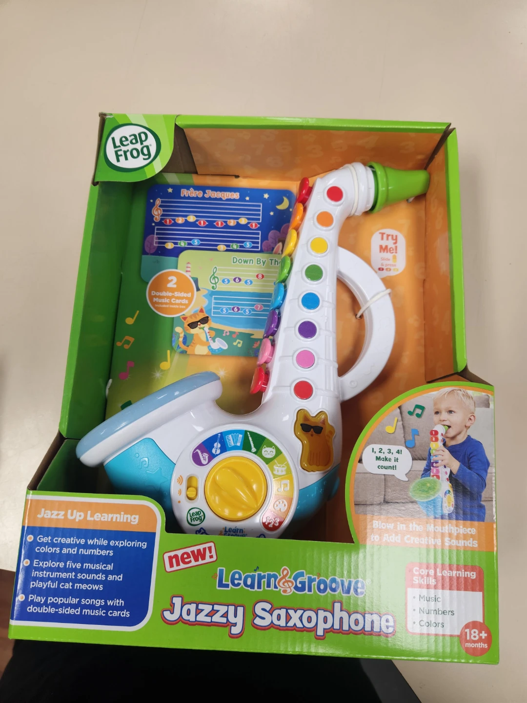 LeapFrog Learn & Groove Jazzy Saxophone - New!