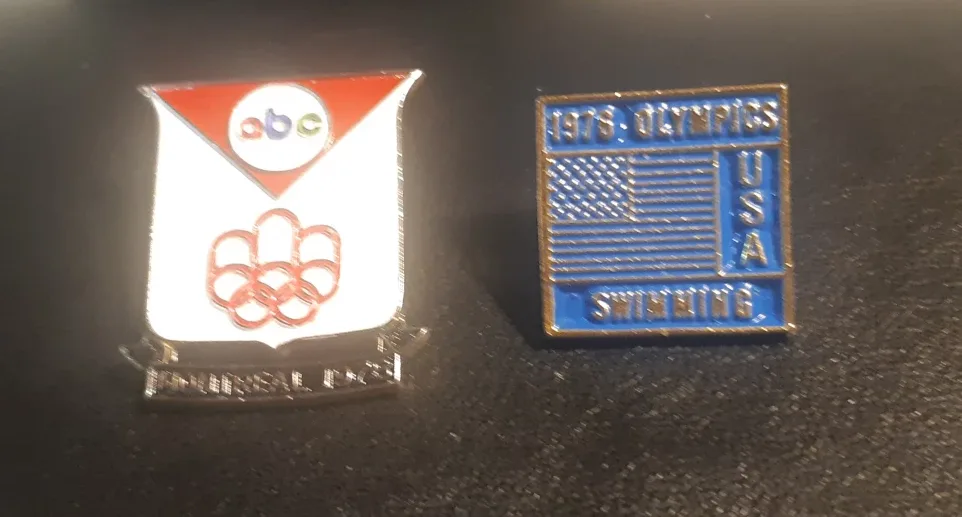 1976 Olympics Swimming & ABC Montreal Pin Set image indicator(4)