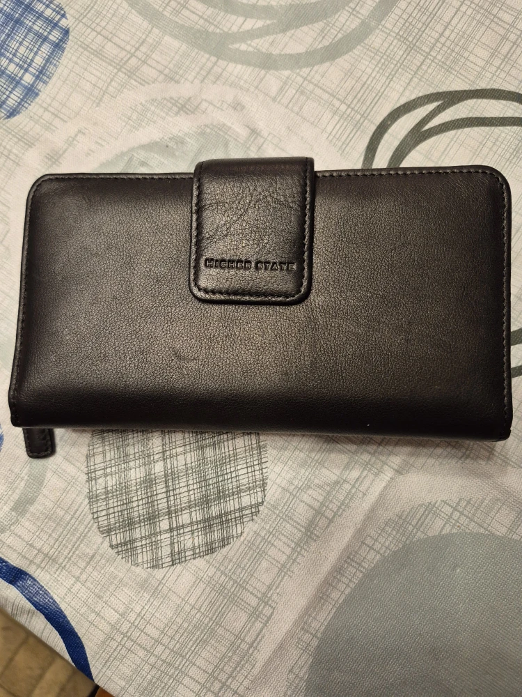 Higher state Black Leather Wallet