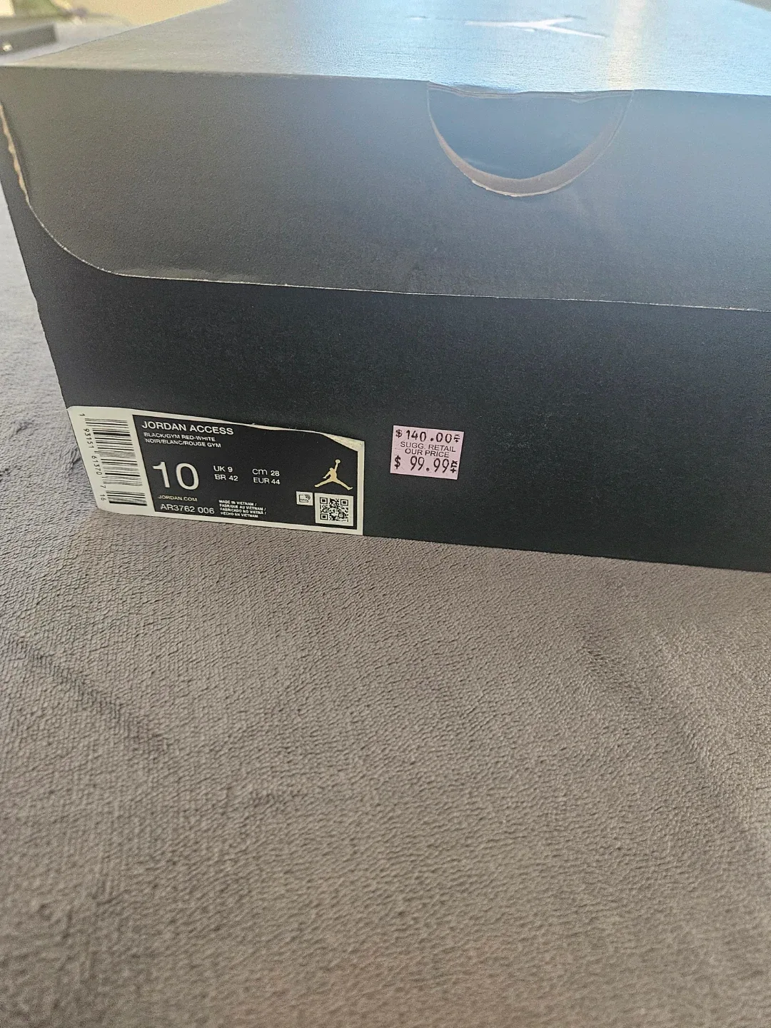 Jordan Access Black/Gym Red-White, Size 10 image indicator(7)