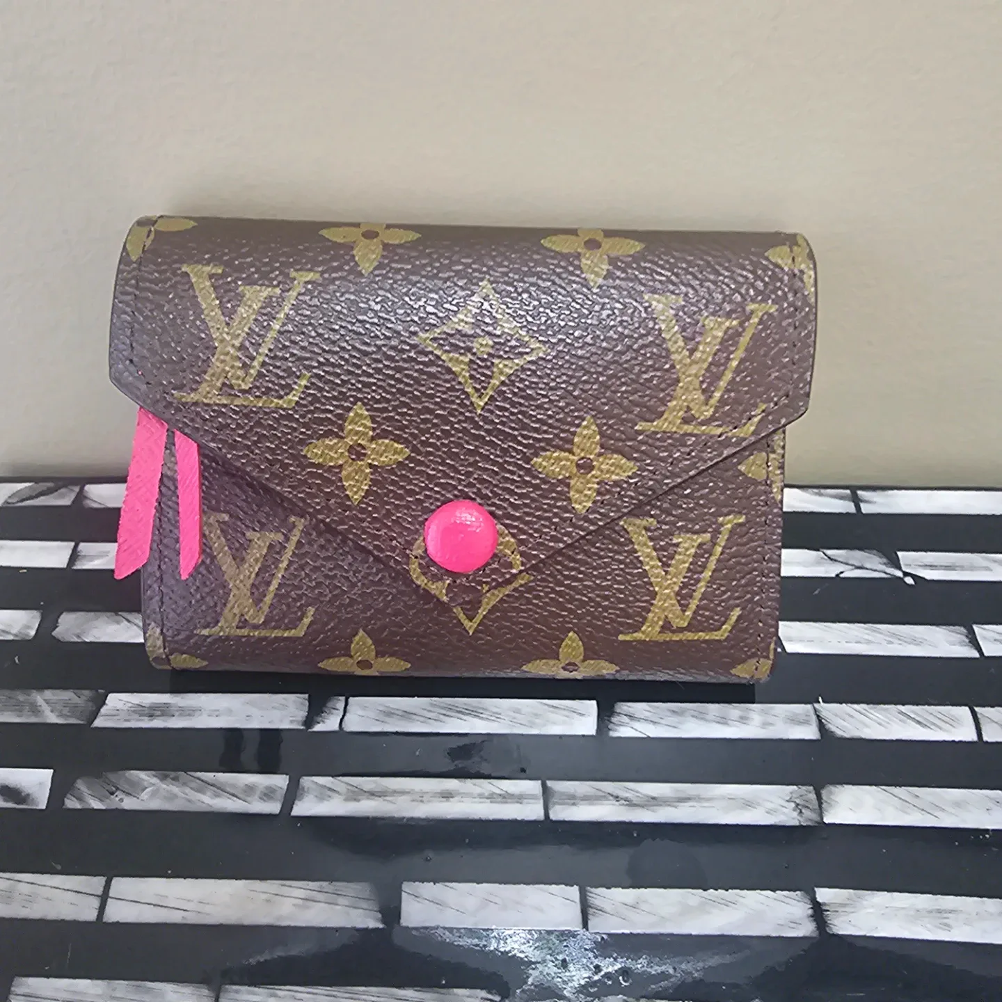 Louis Vuitton Brown & Pink Wallet