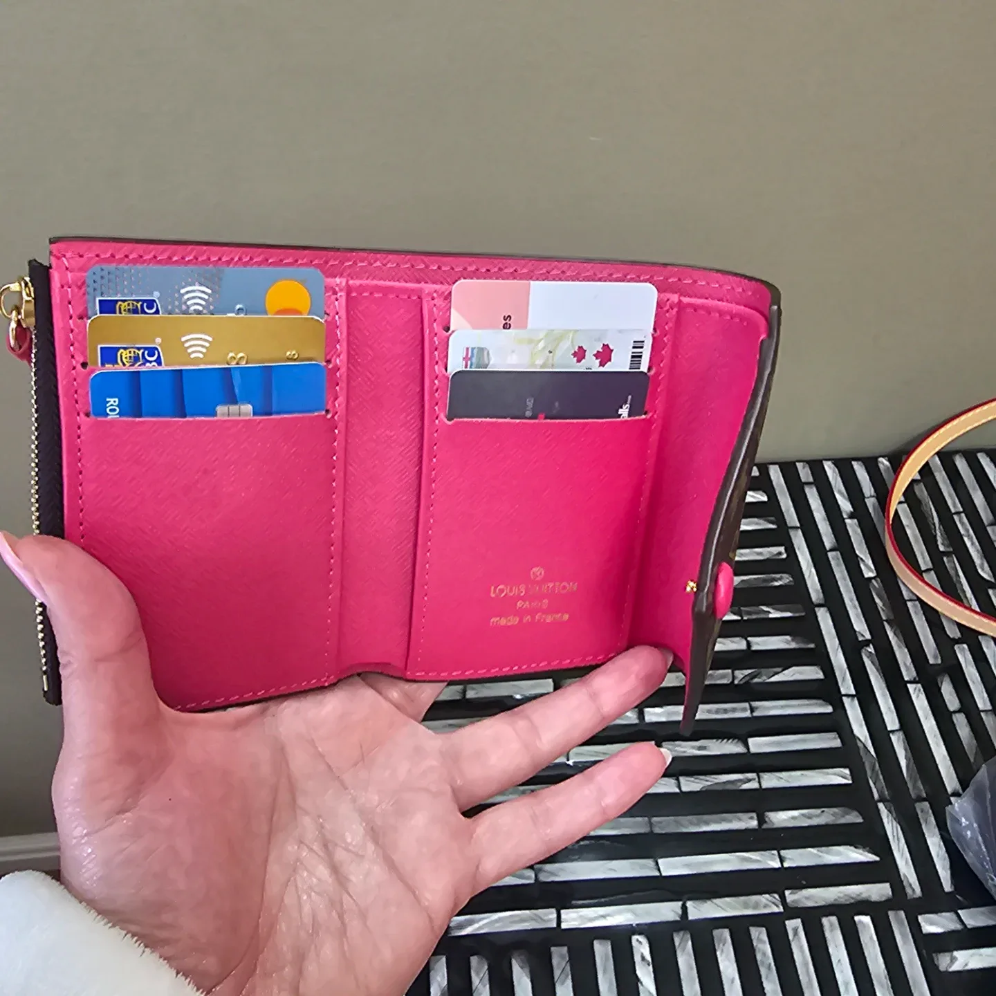 Louis Vuitton Brown & Pink Wallet image indicator(5)