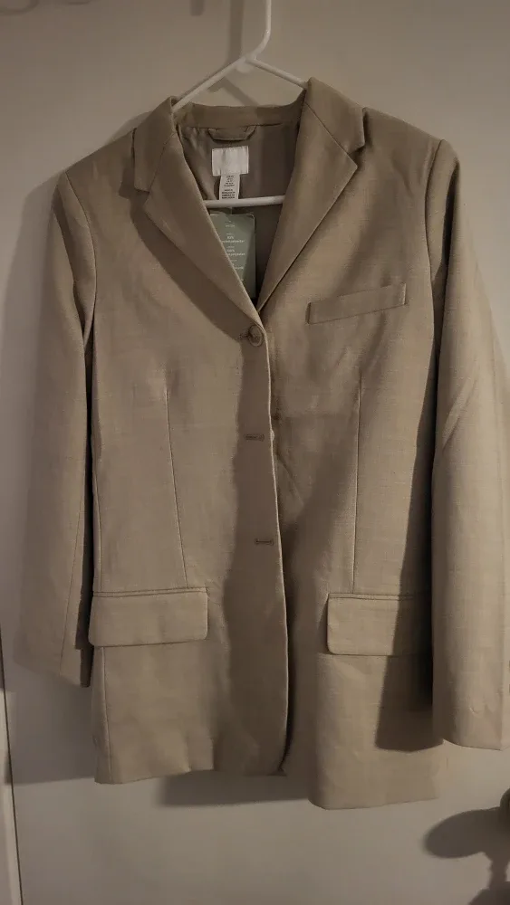 New H&M Beige Blazer - Size XS