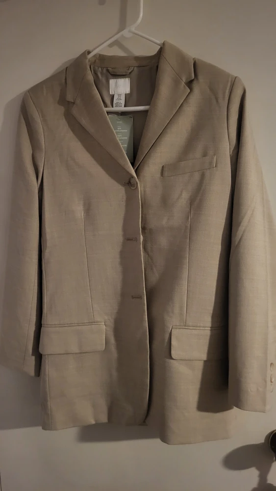 New H&M Beige Blazer - Size XS - photo 2