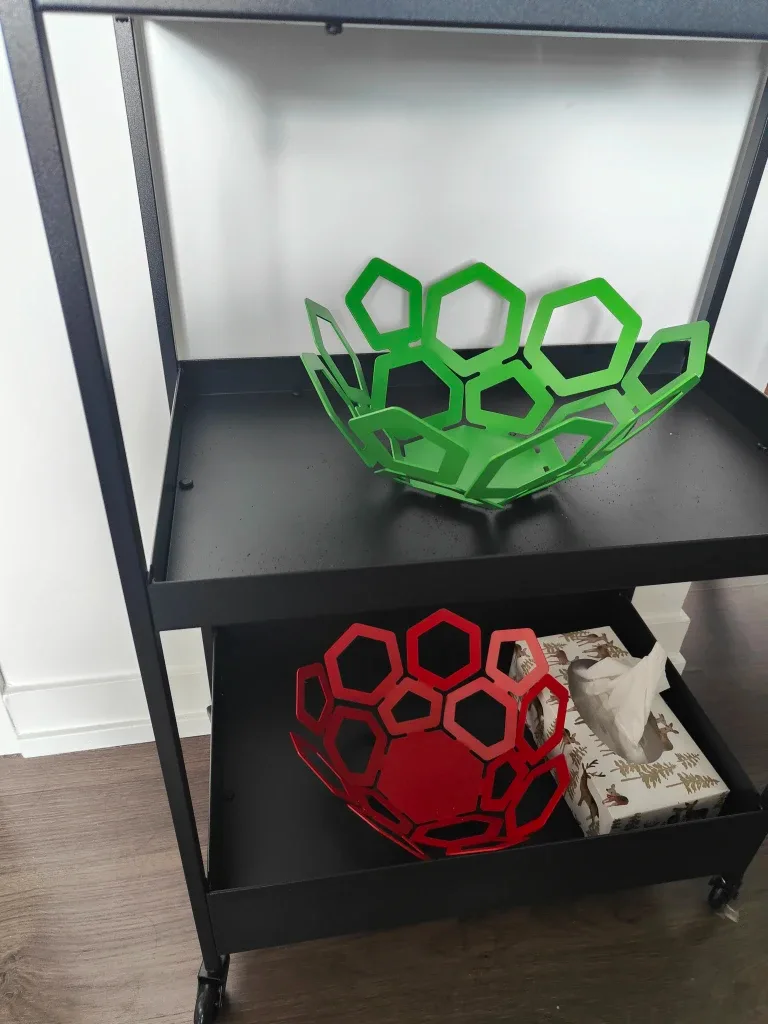 Modern Metal Fruit Bowls