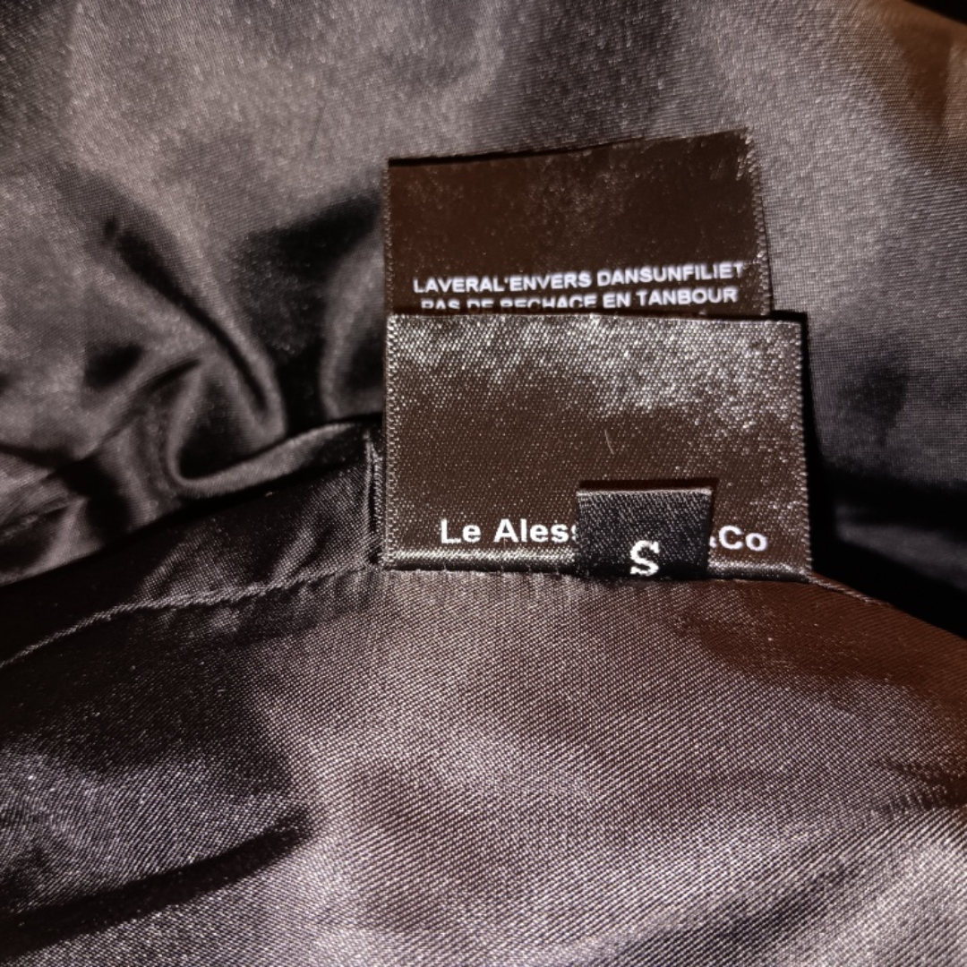 Le Alesco Black Croc Patent Leather Jacket - photo 5