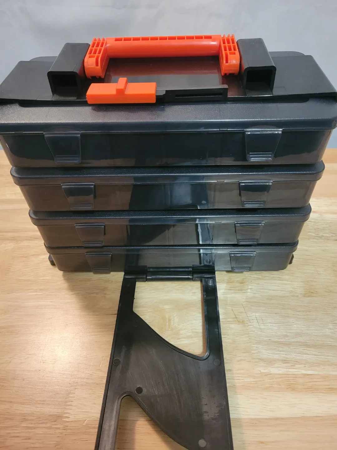 Gray Stackable Storage Container Box image indicator(3)