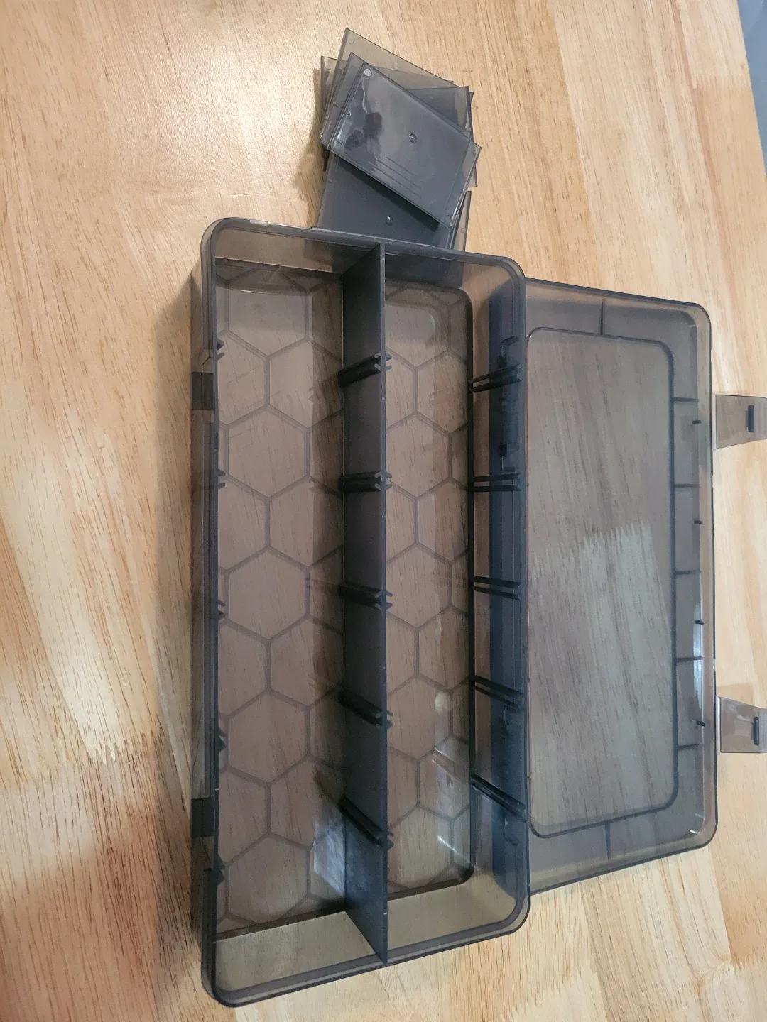 Gray Stackable Storage Container Box image indicator(5)