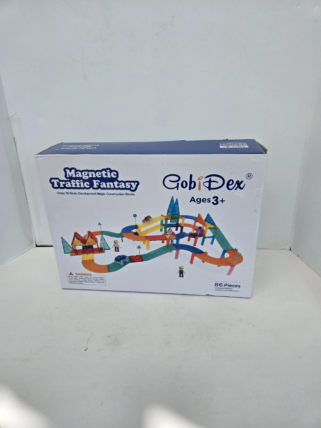 Magnetic magnetiles 3d stem toy construction building set
