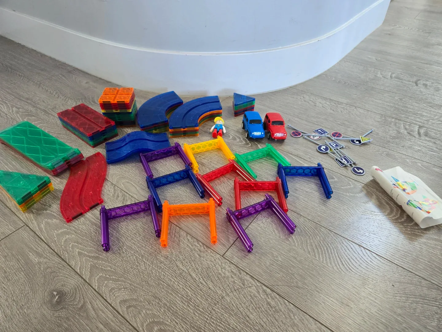 Magnetic magnetiles 3d stem toy construction building set image indicator(6)