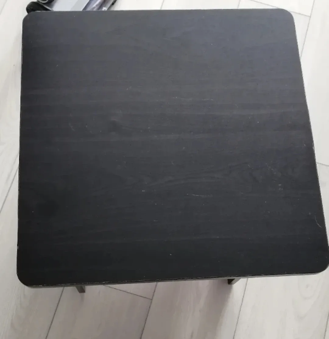 Black Side Table with Shelves image indicator(2)