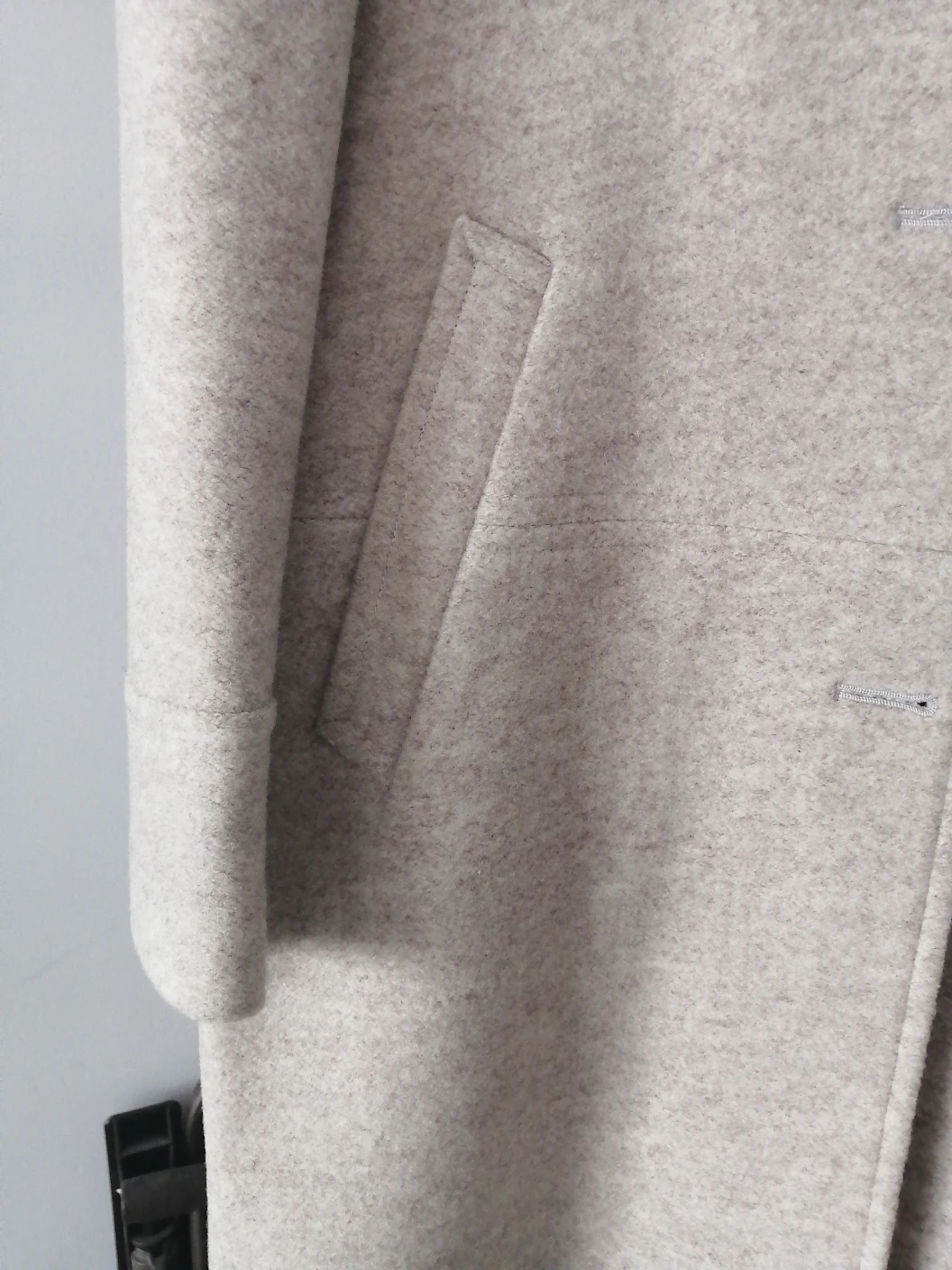 Wool Blend Coat - Beige - photo 2