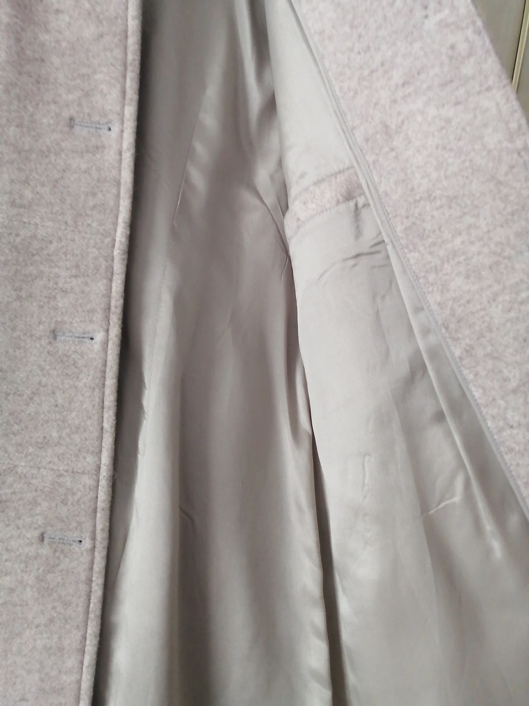 Wool Blend Coat - Beige - photo 4