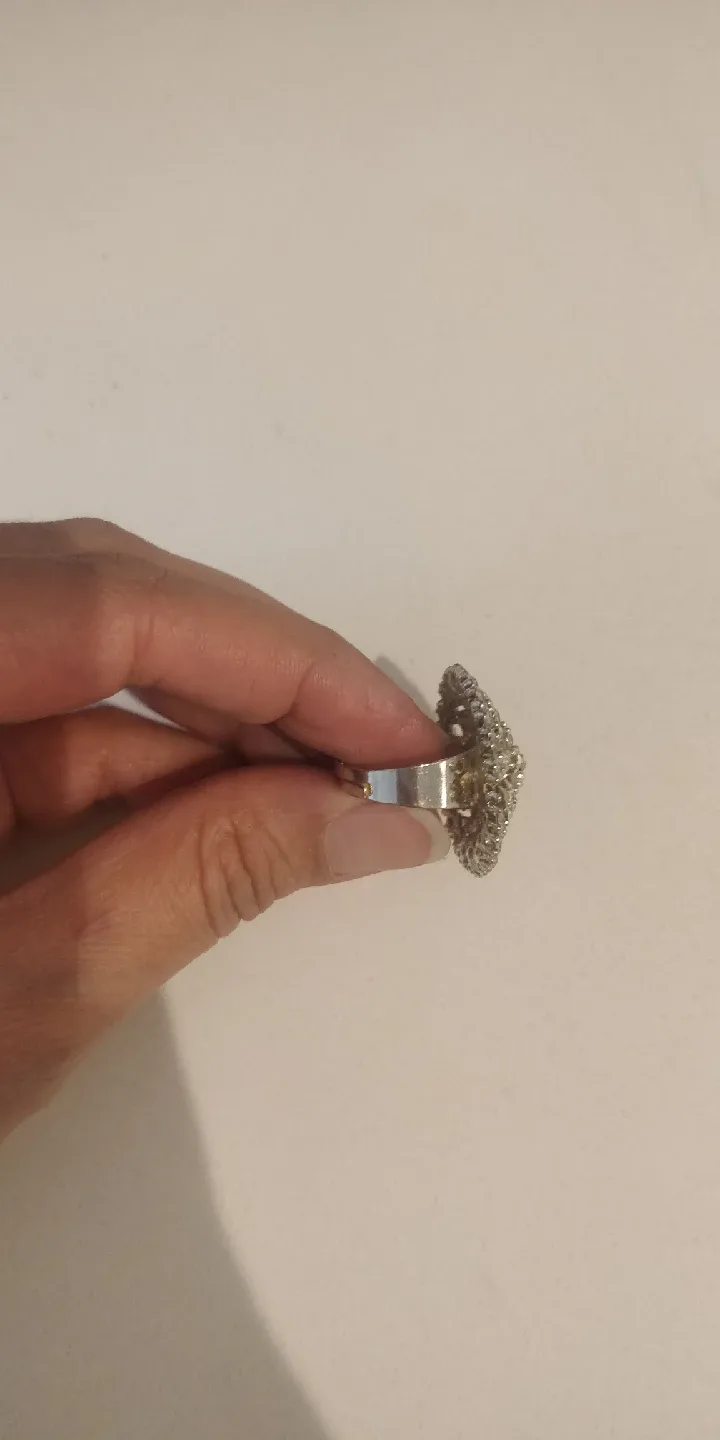 Rhinestone Flower Ring image indicator(4)