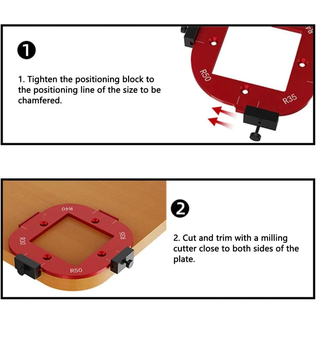 4 in 1 Corner Radius Round Router Jig 10-25R image indicator(2)